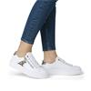 Rieker Platform Laced Trainer - White Leopard Combi